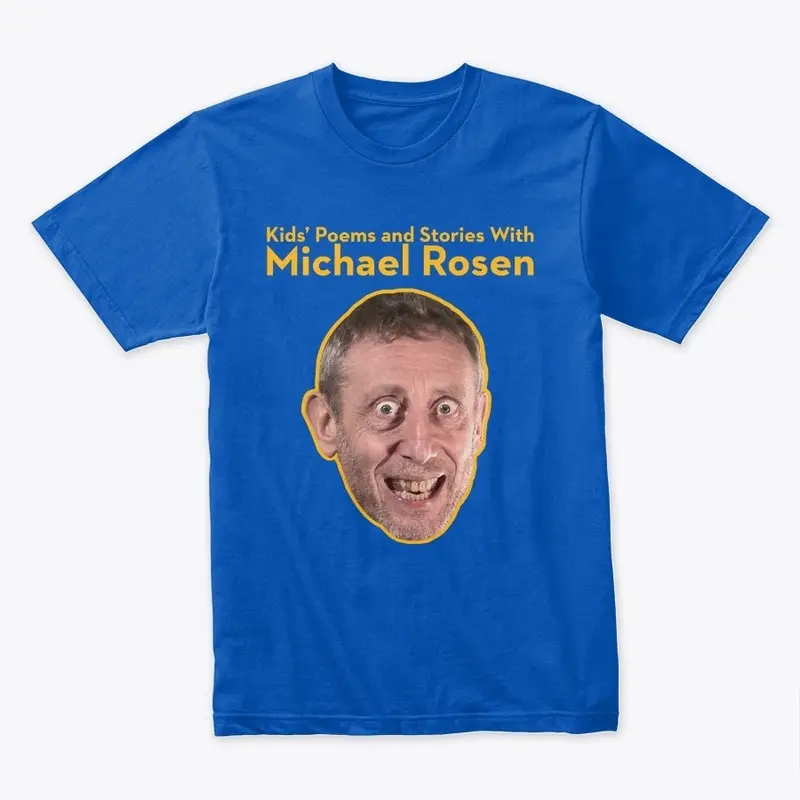 Michael Rosen Face  2 on Dark TeeShirt 