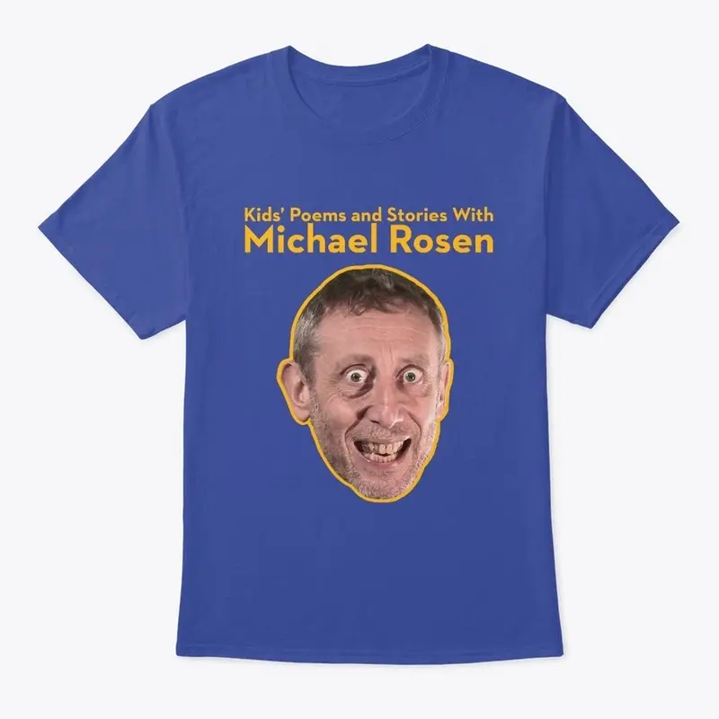 Michael Rosen Face  2 on Dark TeeShirt 